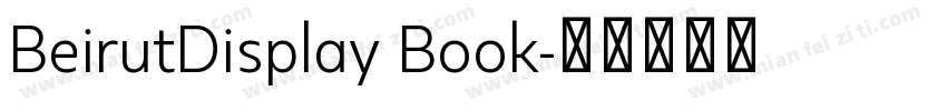 BeirutDisplay Book字体转换